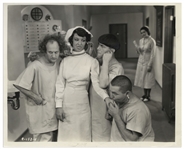 10" x 8" Glossy Photo From the 1934 Three Stooges Film "Men in Black" -- Very Good Condition
